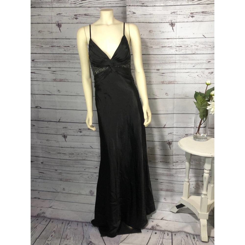 NIGHTWAY black prom dress with low crisscross back - Picture 2 of 12